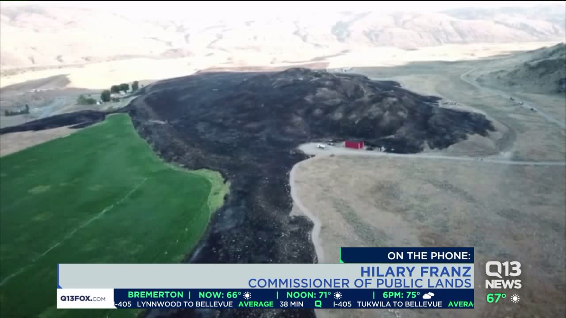 Washington firefighter severely burned while battling wildfire