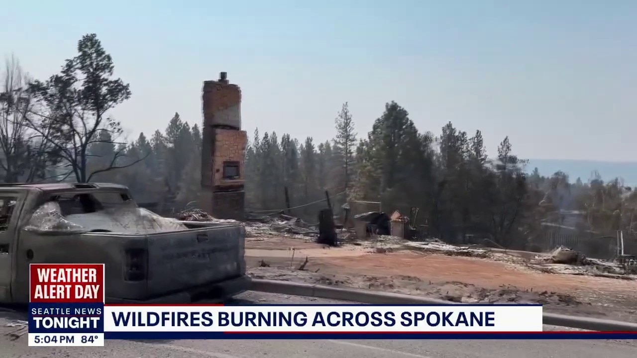 Latest on wildfires burning across Spokane