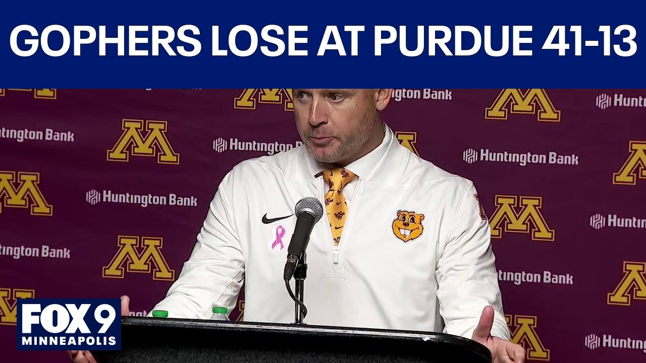 P.J. Fleck after Gophers lose at Purdue 41-13: 'We got beat, we beat ourselves'