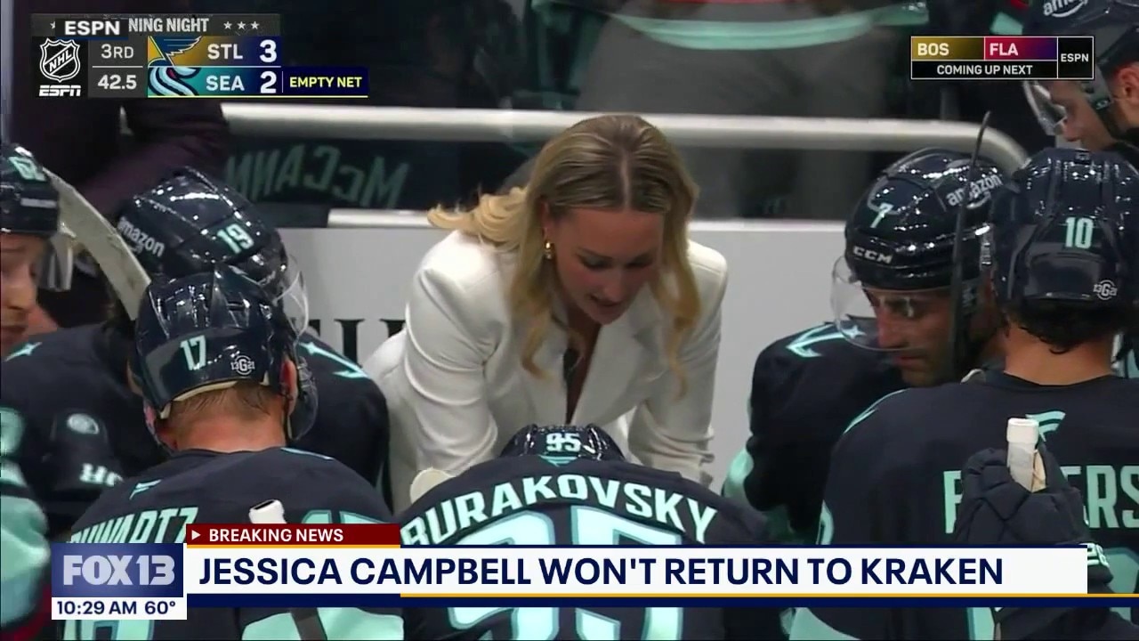 Jessica Campbell won't return to Seattle Kraken