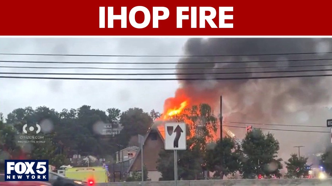 Fire tears through IHOP in New Jersey