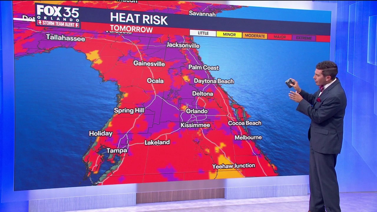 Orlando PM Weather Forecast: Central Florida continues to bake in the heat