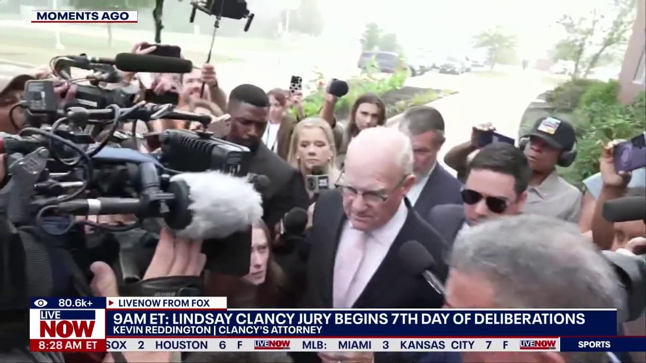 Clancy lawyer talks case during chaotic media scrum