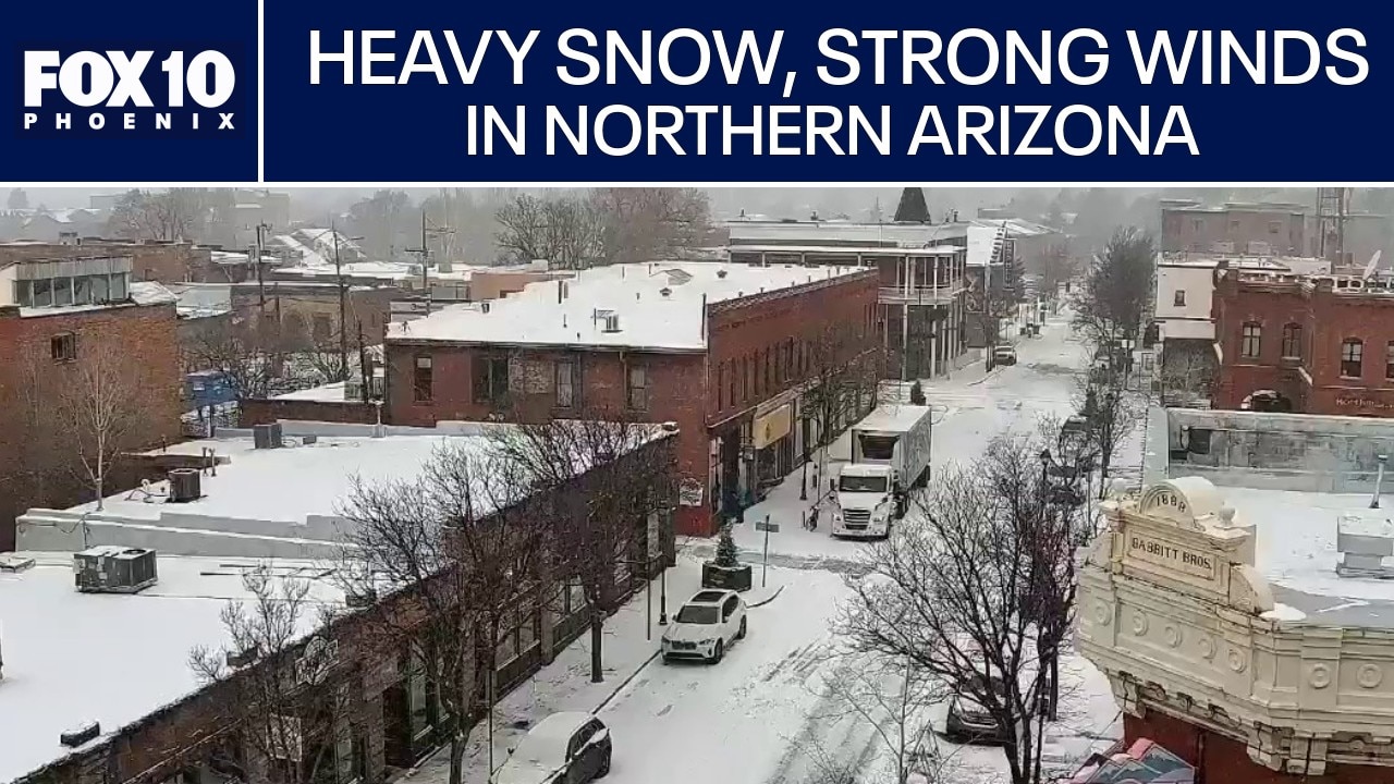 Winter storm dumping snow in Arizona's High Country