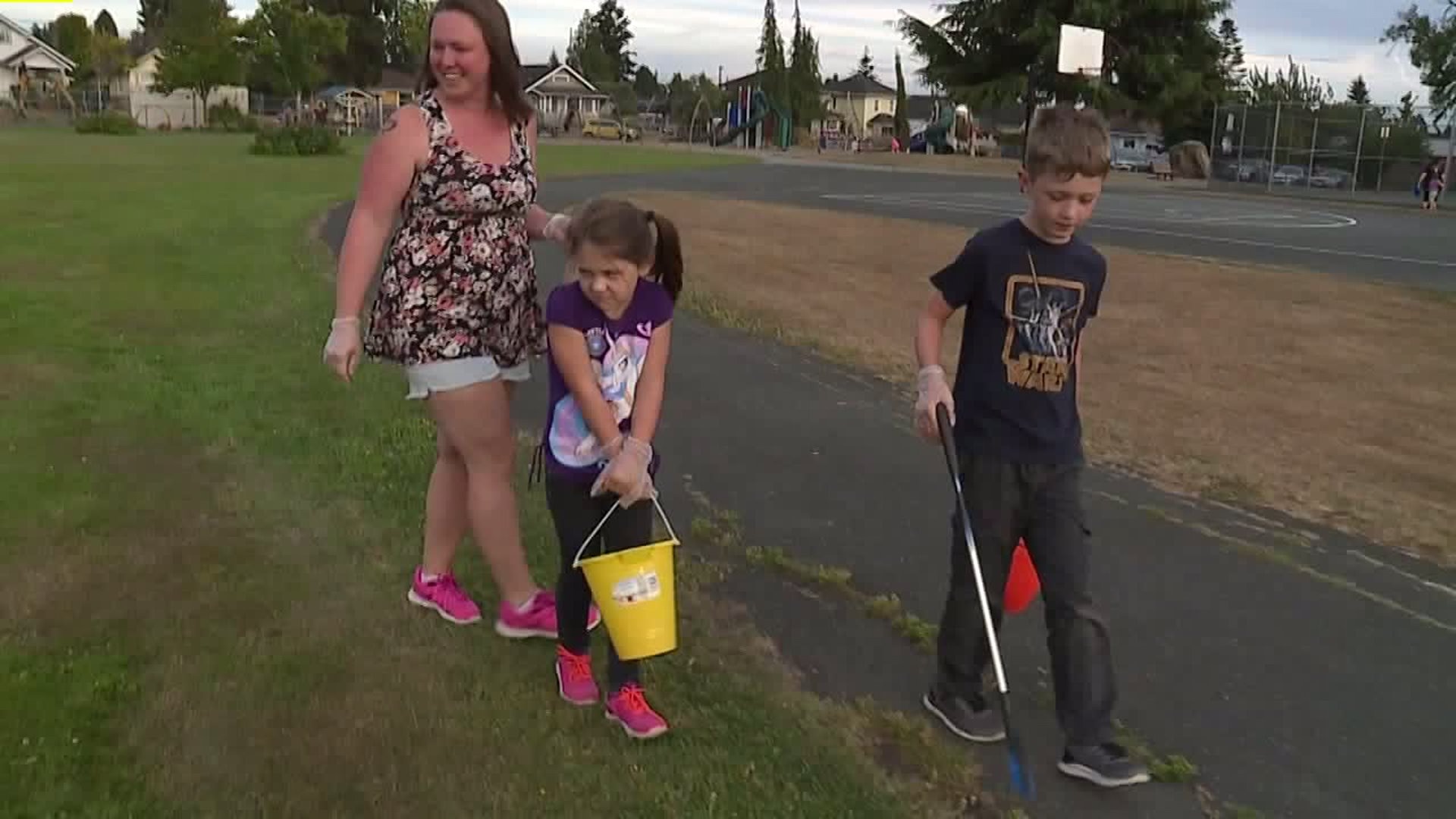 Cleaning up Everett park