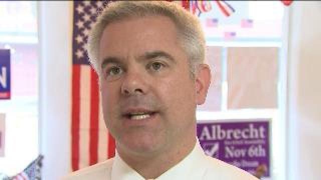 Rob Zerban works to gain last minute votes