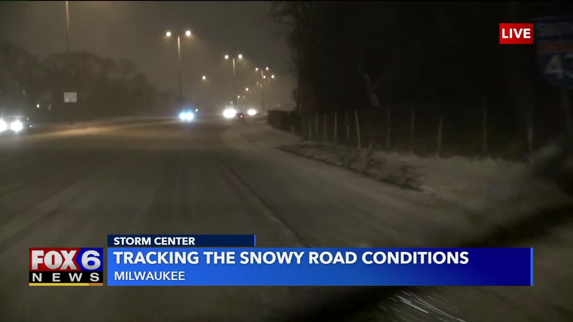 Snowy conditions on the roads