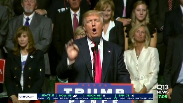 Donald Trump`s visit to Everett