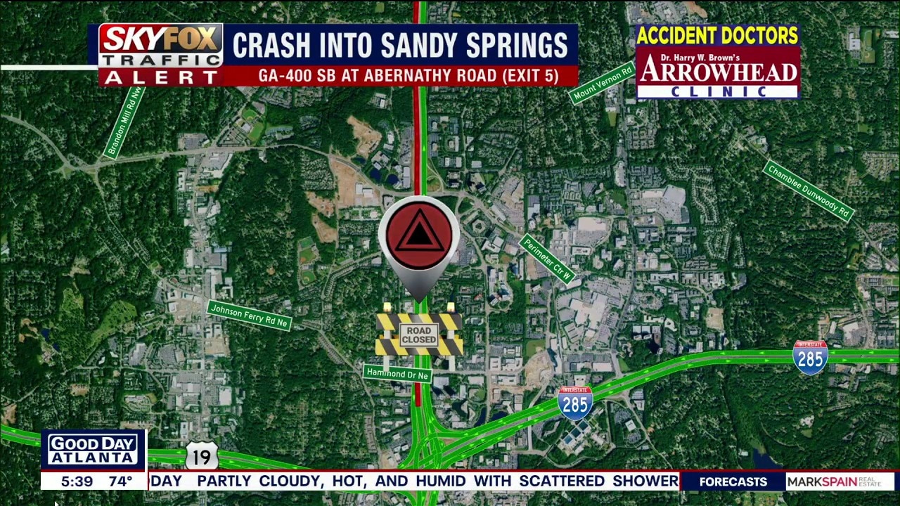 Crash on GA-400SB closes all lane