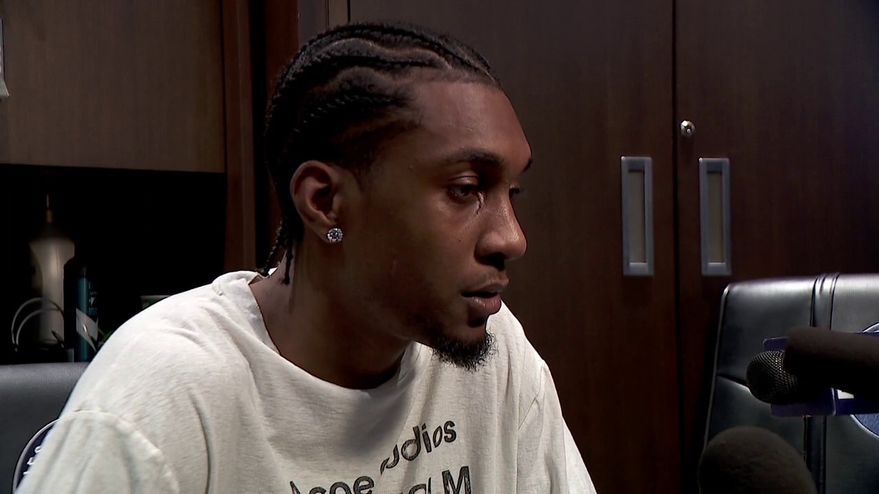 Jaden McDaniels defends late basket, talks Nikola Jokic altercation