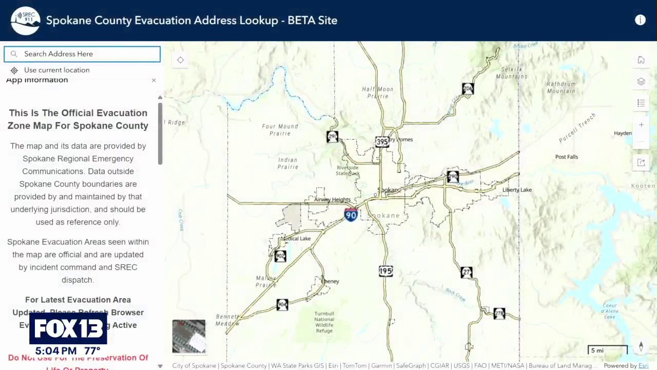 All evacuations lifted for Spokane wildfires