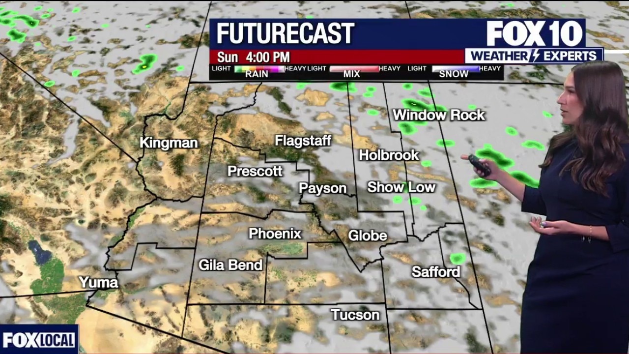 Storms in Northern Arizona, high heat for Phoenix