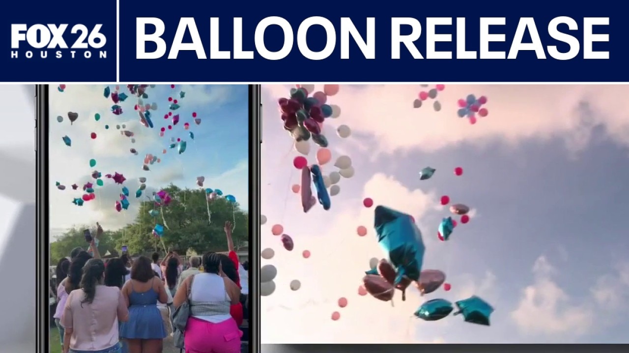 Balloon release for Ashanti Allen
