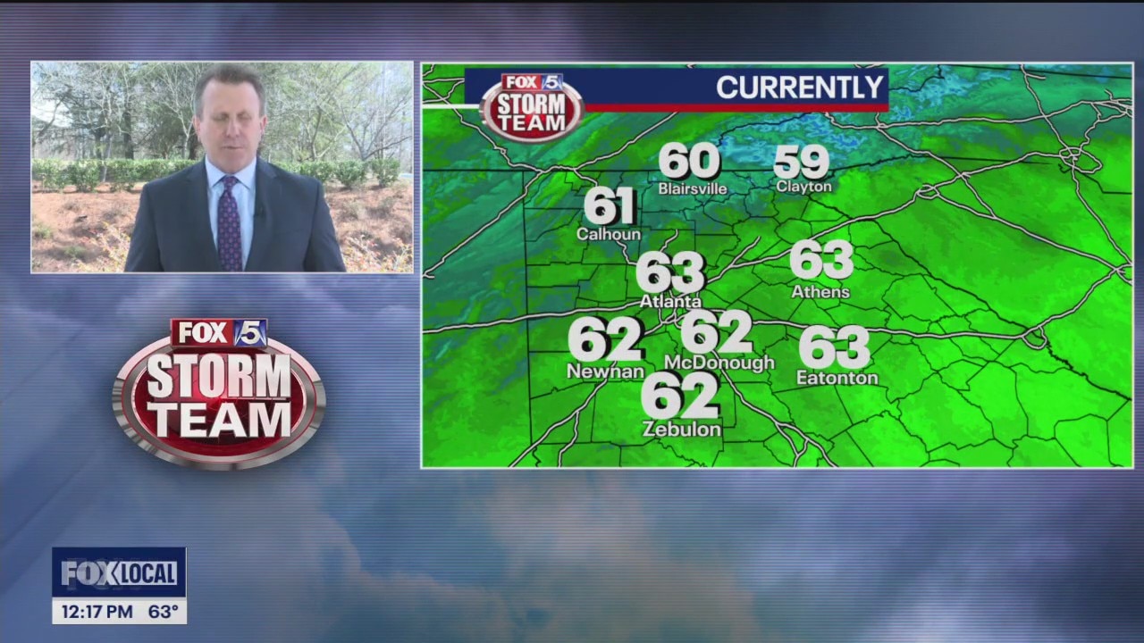 Thursday midday weather forecast