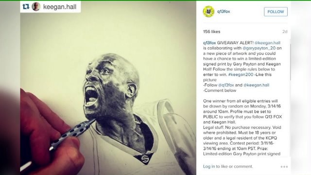 Keegan Hall creating limited number of Gary Payton prints (Part 2)