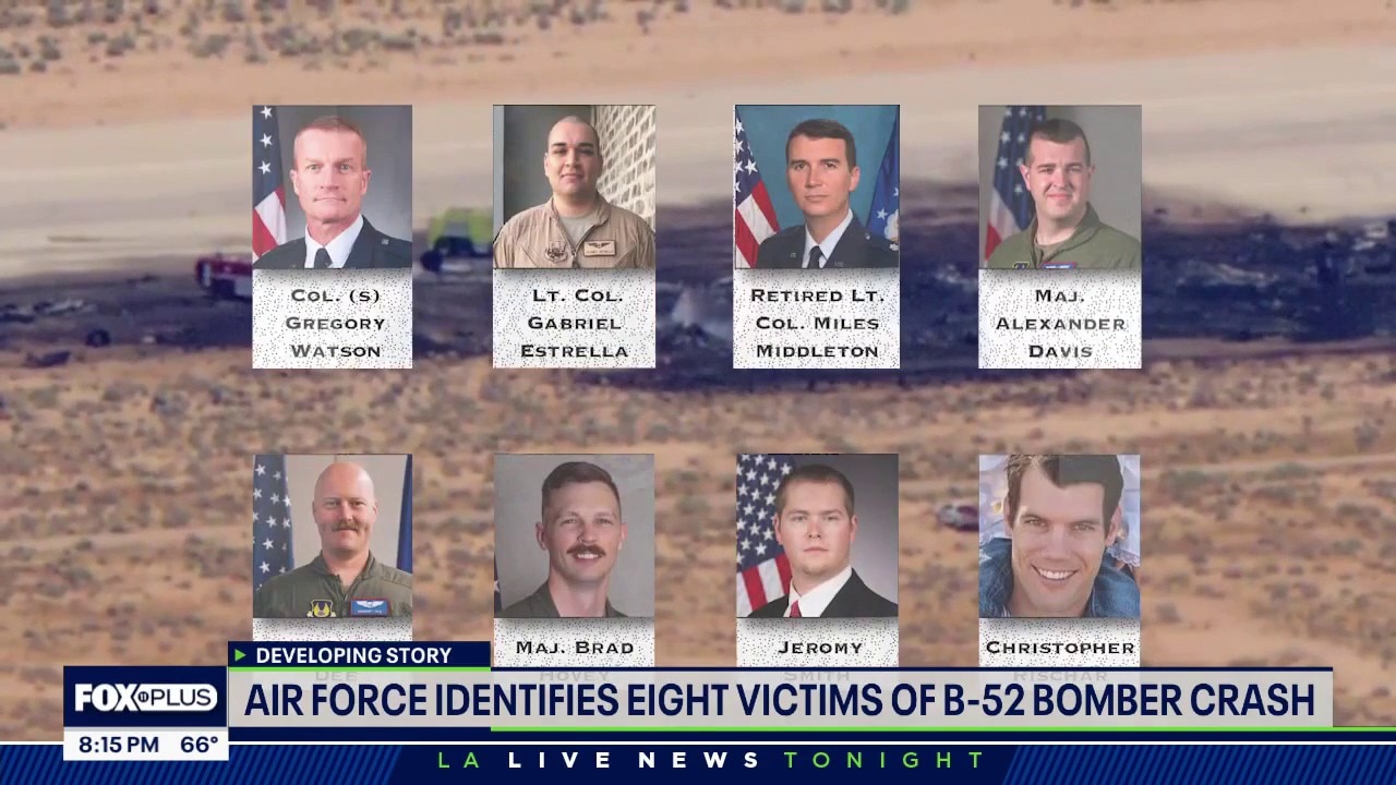 8 dead in U.S. Air Force jet crash in California