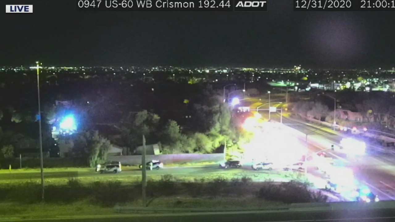 US-60 closed after semi-truck plows through wall, into house