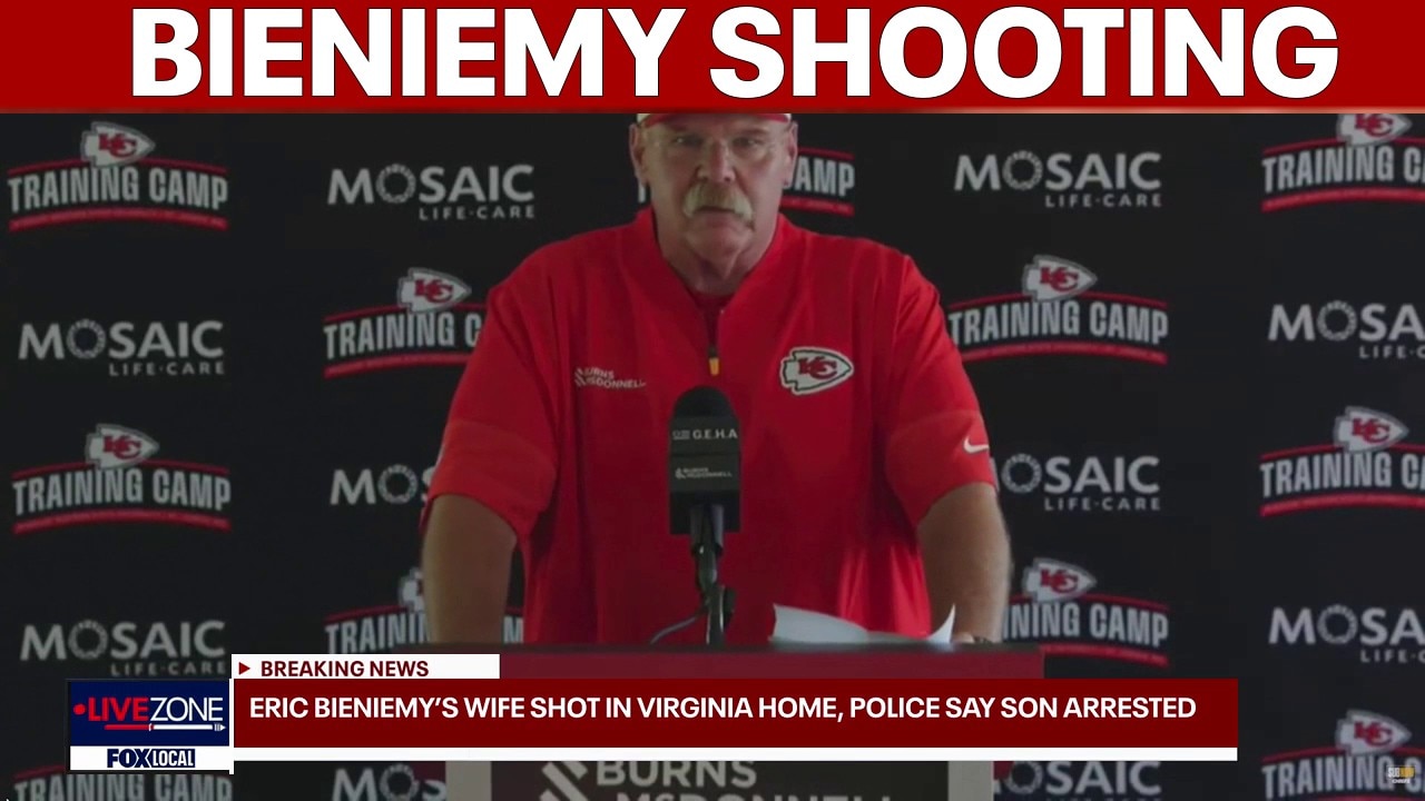 Andy Reid says wife of Eric Bieniemy in stable condition after shooting