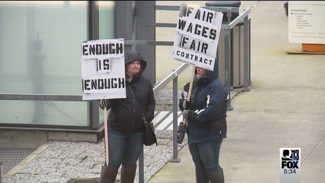 County clerks on strike