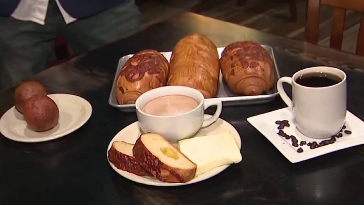 Authentic array of South American food