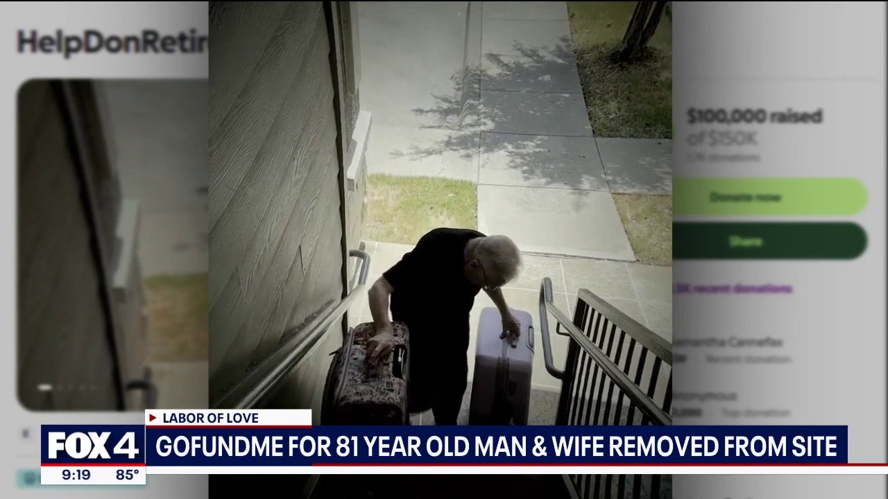 GoFundMe for elderly man and wife removed from website