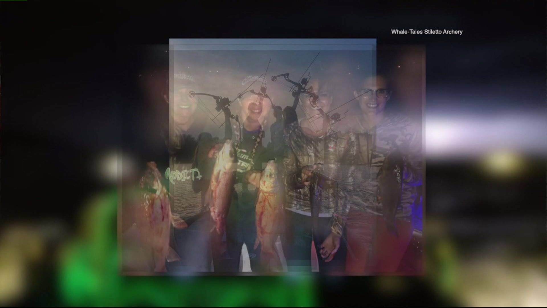 Women enjoy night of 'stiletto bowfishing' -- fishing and archery in 1