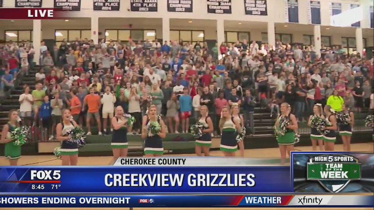 Team of the Week pep rally at Creekview HS