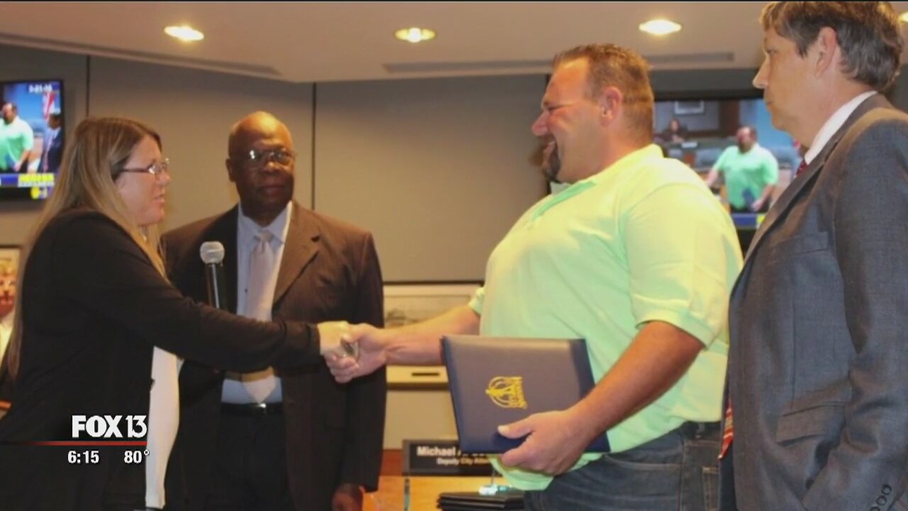 Once homeless man becomes employee of the year