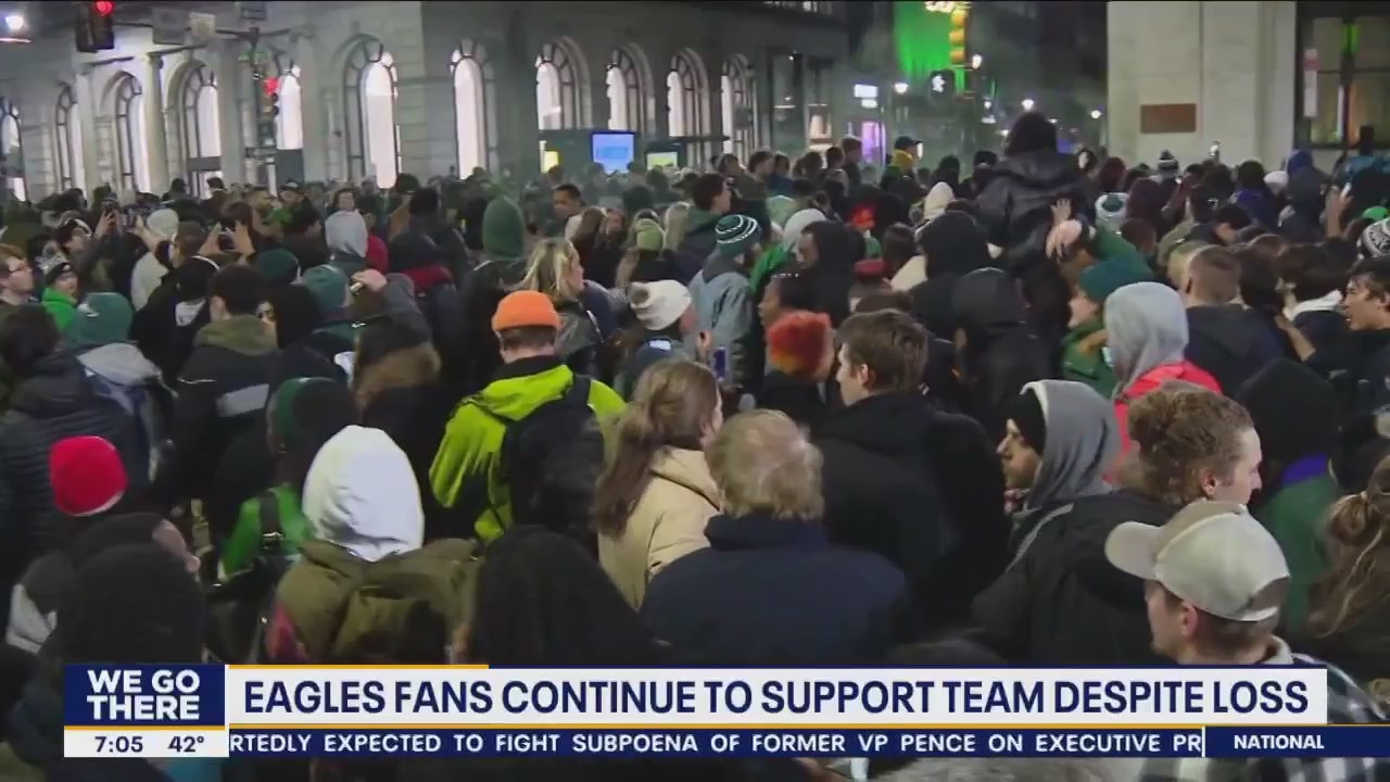 Eagles fans continue supporting team after Super Bowl LVII loss