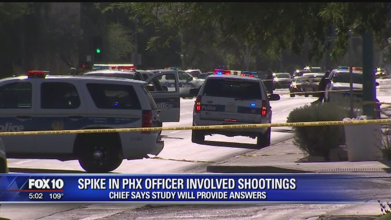 Statistics show spike in officer involved shootings in Phoenix