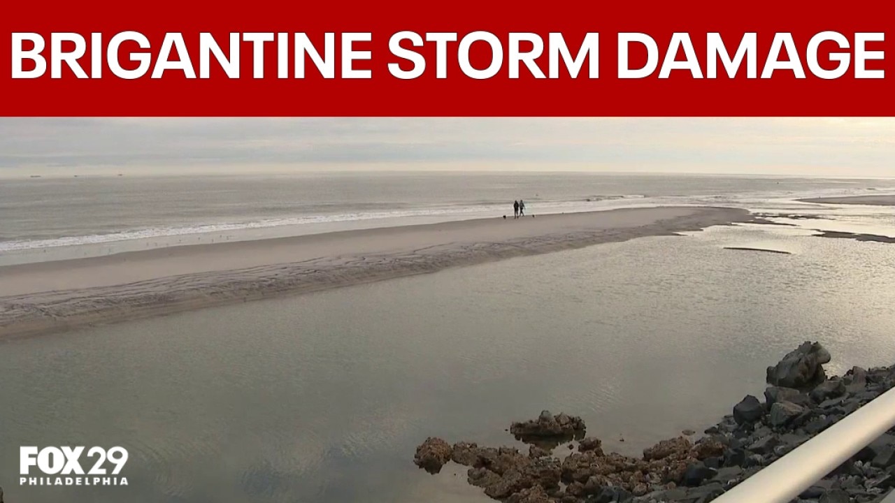 Nor’easter damages Brigantine beach, dunes, promenade