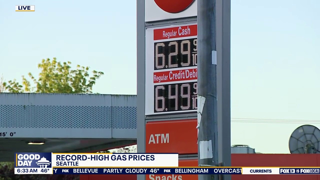 WA gas prices 2 cents from all-time record