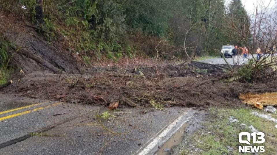 Landslides around the region