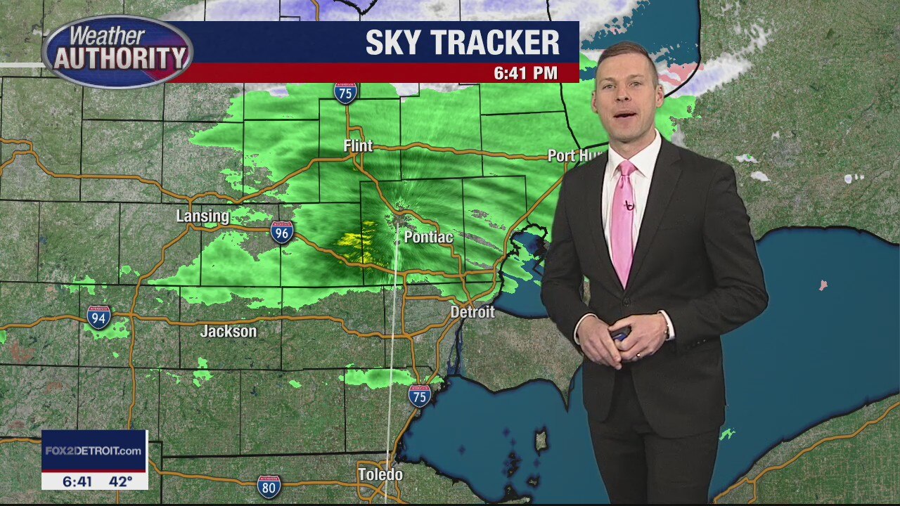 Rain with some sloppy snowflakes possible this evening
