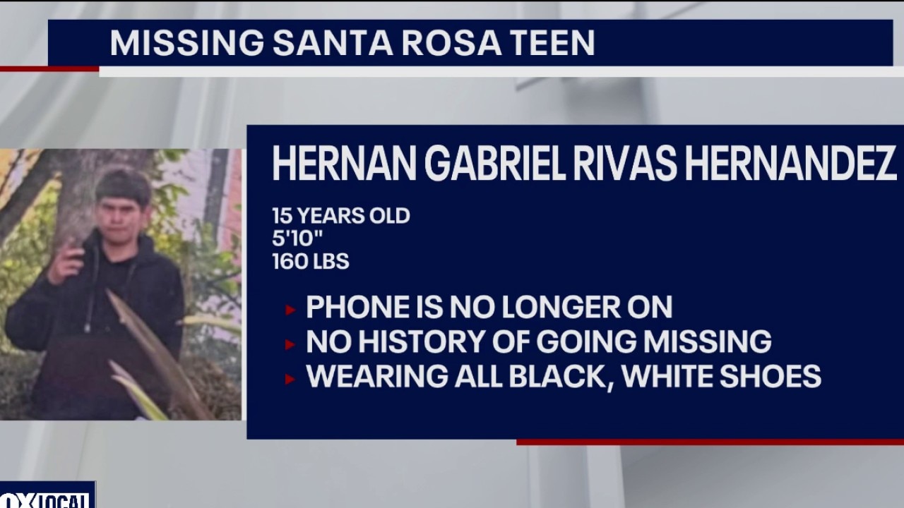 Santa Rose police search for missing teenage boy