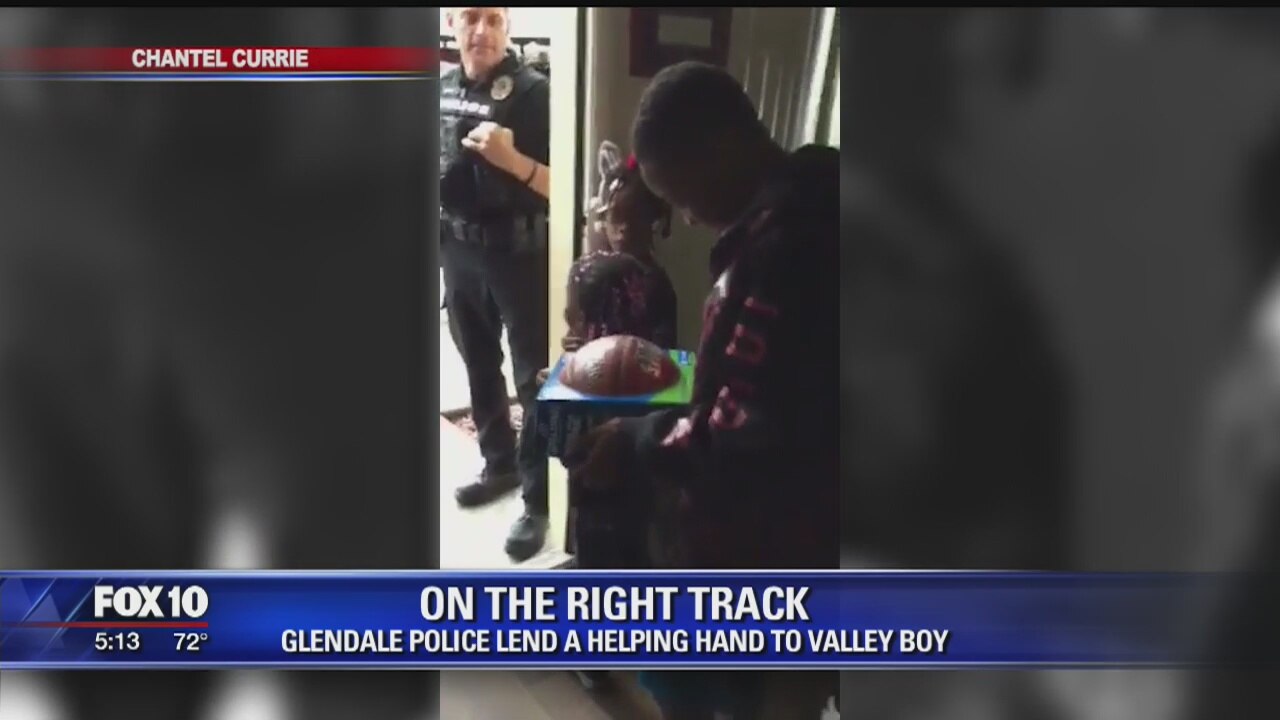 Glendale police lend a helping hand to valley boy