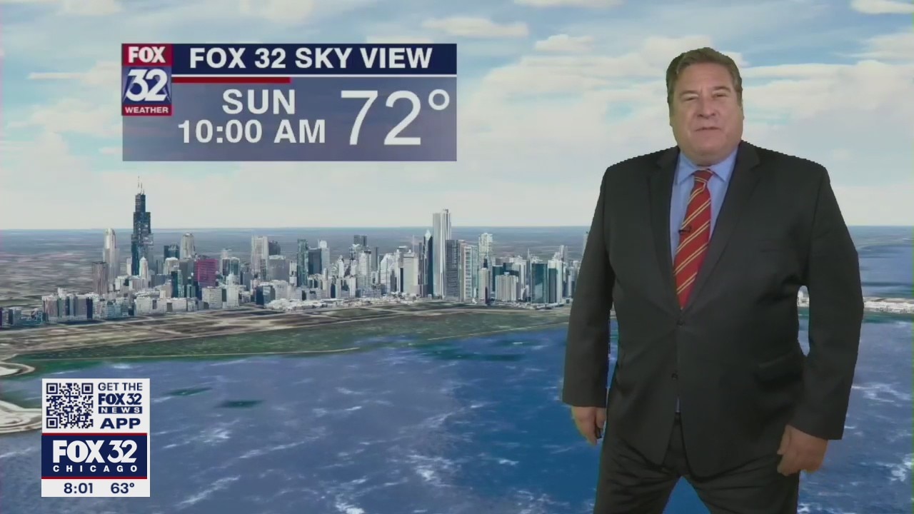 Sunday morning forecast for Chicagoland on May 2nd