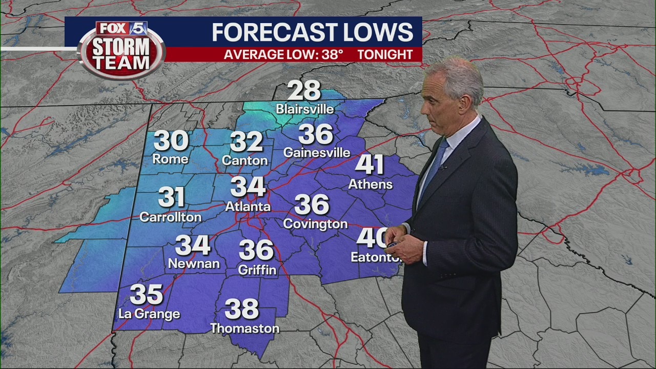 Saturday night forecast