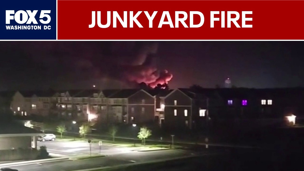 100+ cars damaged in Spotsylvania County junkyard fire