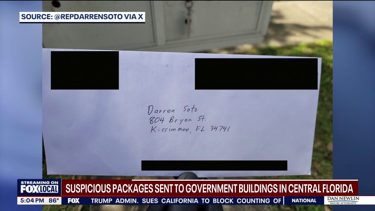 Suspicious packages sent to Florida congressional offices