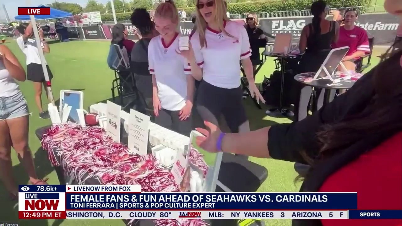 Female fans and fun ahead of Seahawks vs. Cardinals