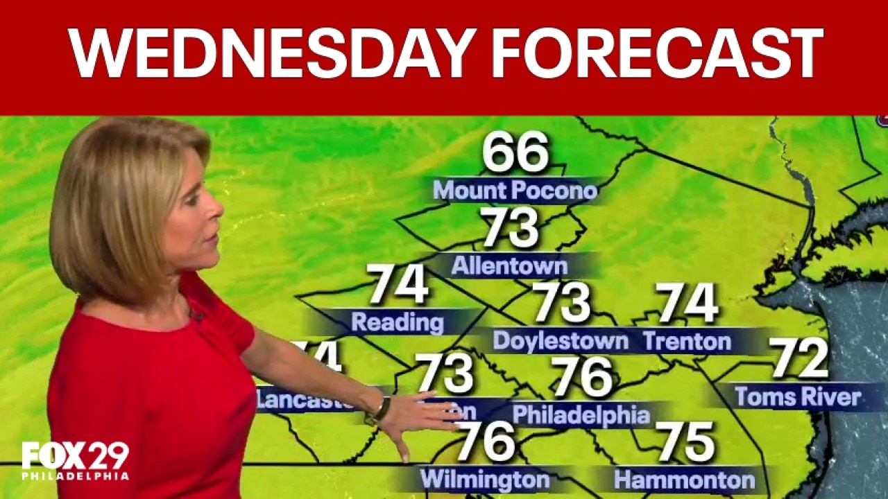 Philadelphia weather: Wednesday evening forecast