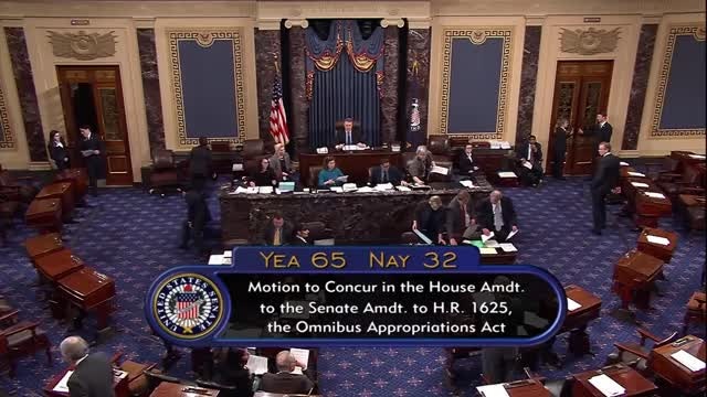 SENATE PASSES SPENDING BILL, AVERTS GOVT SHUTDOWN