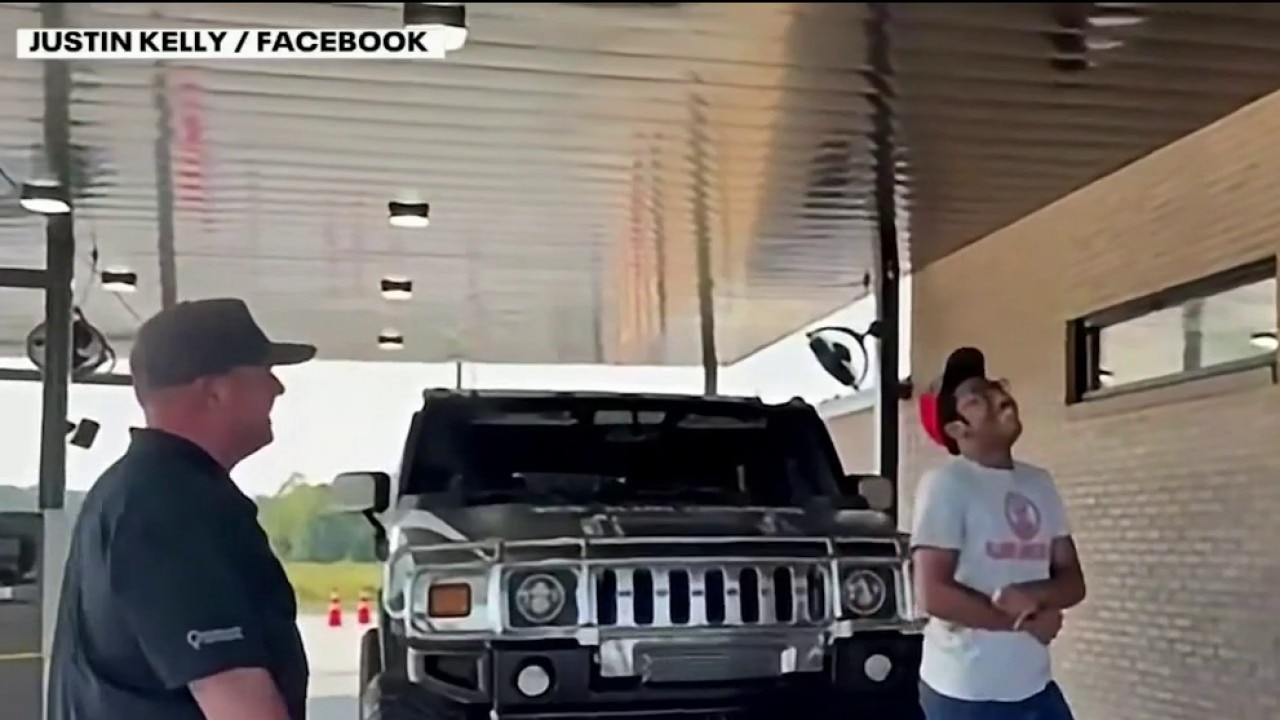 Slim Chickens employee surprised with a Hummer