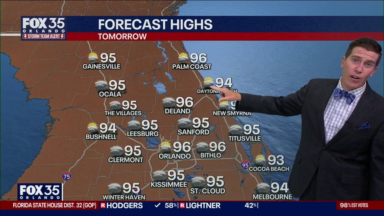 Orlando PM Weather Forecast: Sweltering Wednesday, more storms expected