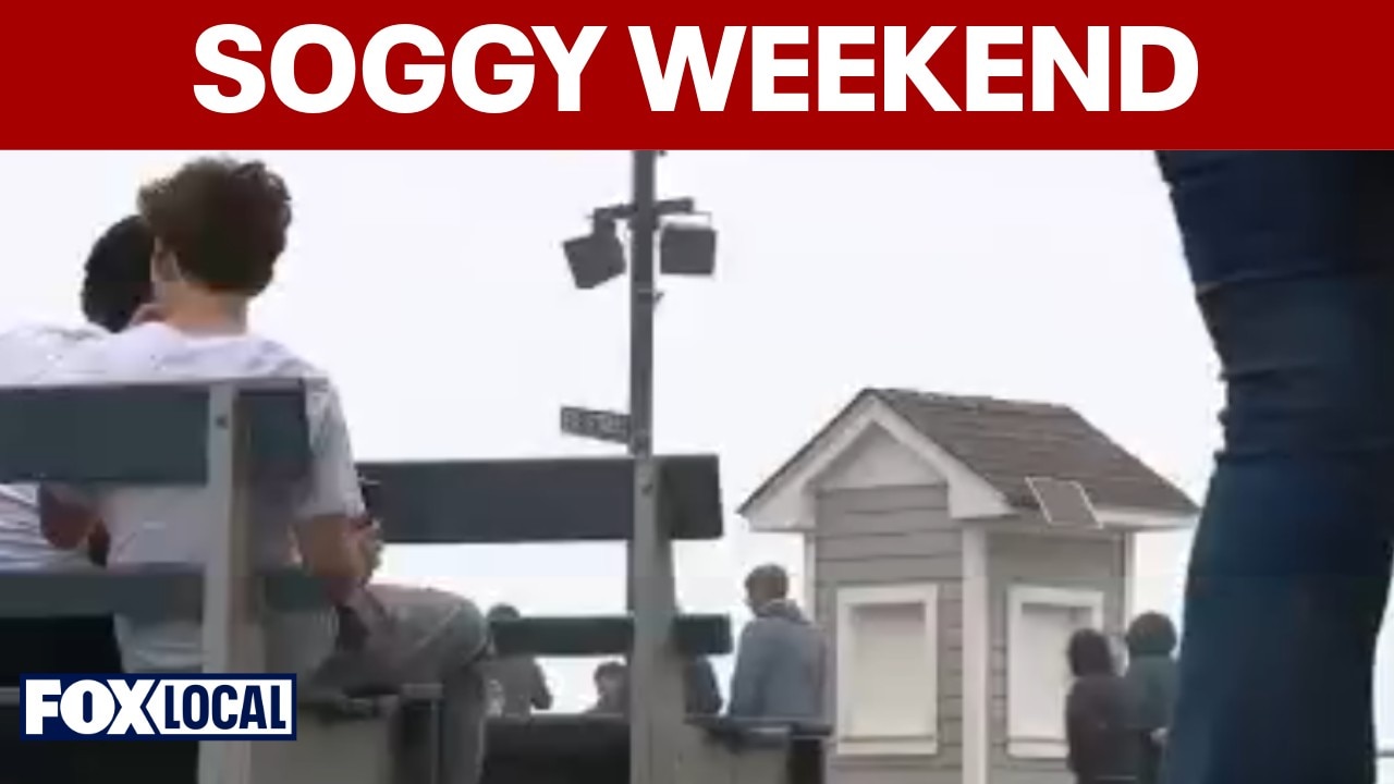 Soggy Memorial Day weekend slows shore crowds, but visitors still head out