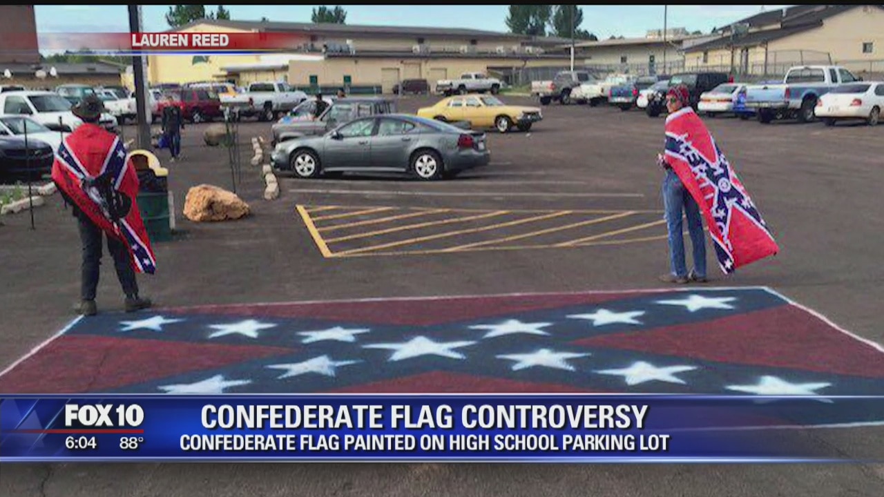 Controversy over Confederate Flag at high school