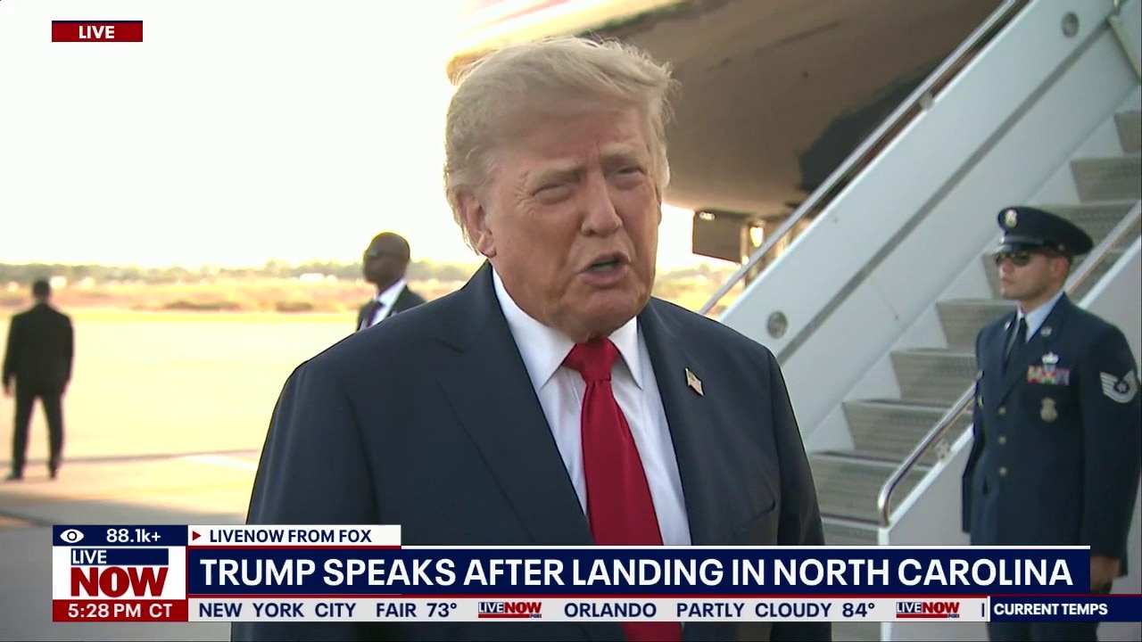 WATCH: Trump comments on interest rates, Iran war