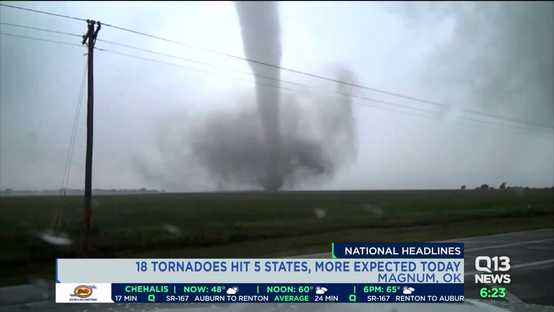 Tornadoes on the Plains not as bad as feared; threat remains