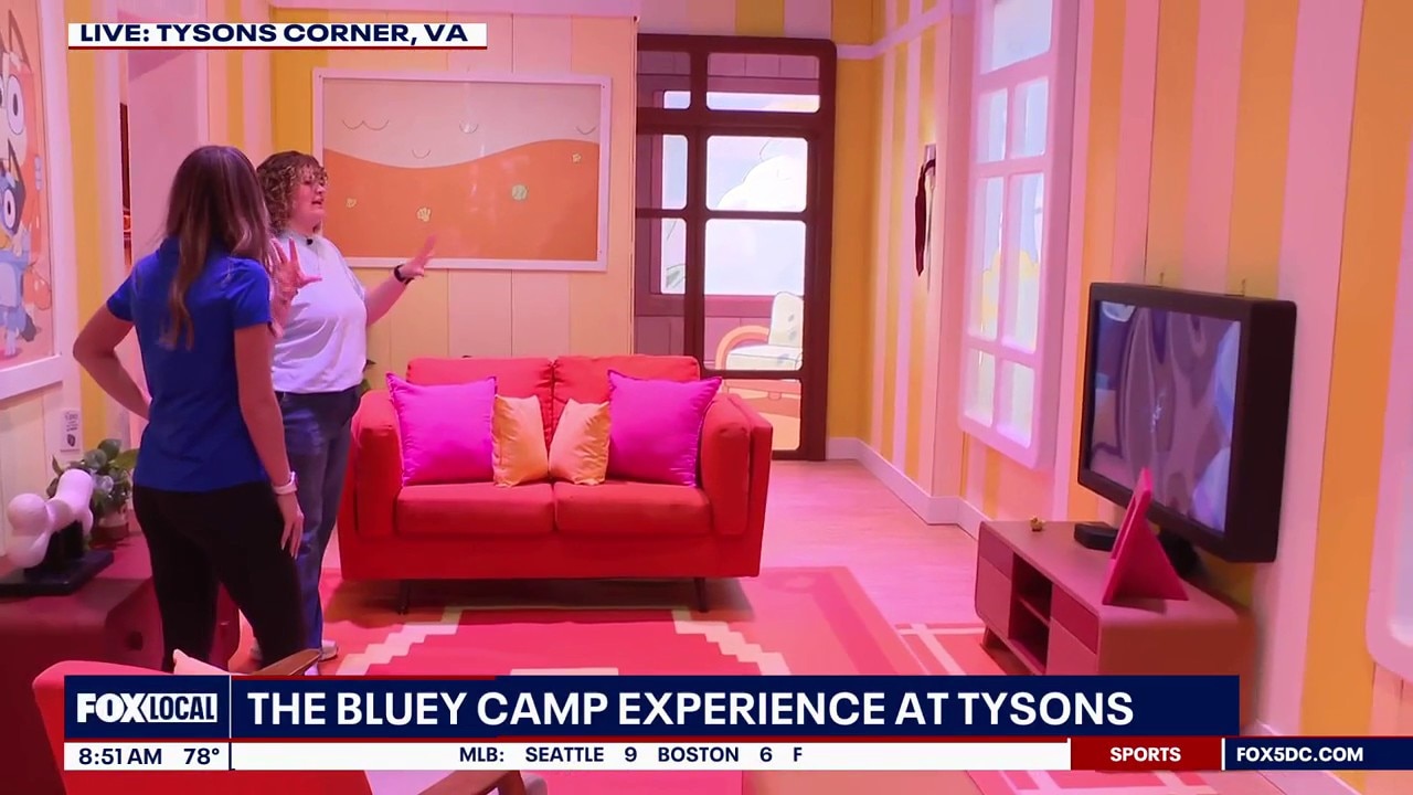 Fox 5 Field Trip highlights Bluey x CAMP: Bluey's House 